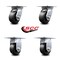 Service Caster 4 Inch Polyolefin Caster Set with Ball Bearings 2 Swivel 2 Rigid SCC-35S420-POB-2-R-2 - alternate 7